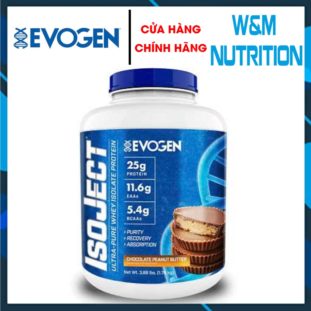 Evogen ISOJECT 100% Whey Isolate Chính Hãng USA, Sữa Đạm 100% Whey Protein Isolate Hấp Thu Nhanh