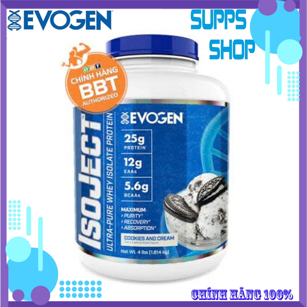 Evogen ISOJECT Whey Isolate Hấp Thu Nhanh Hãng BBT