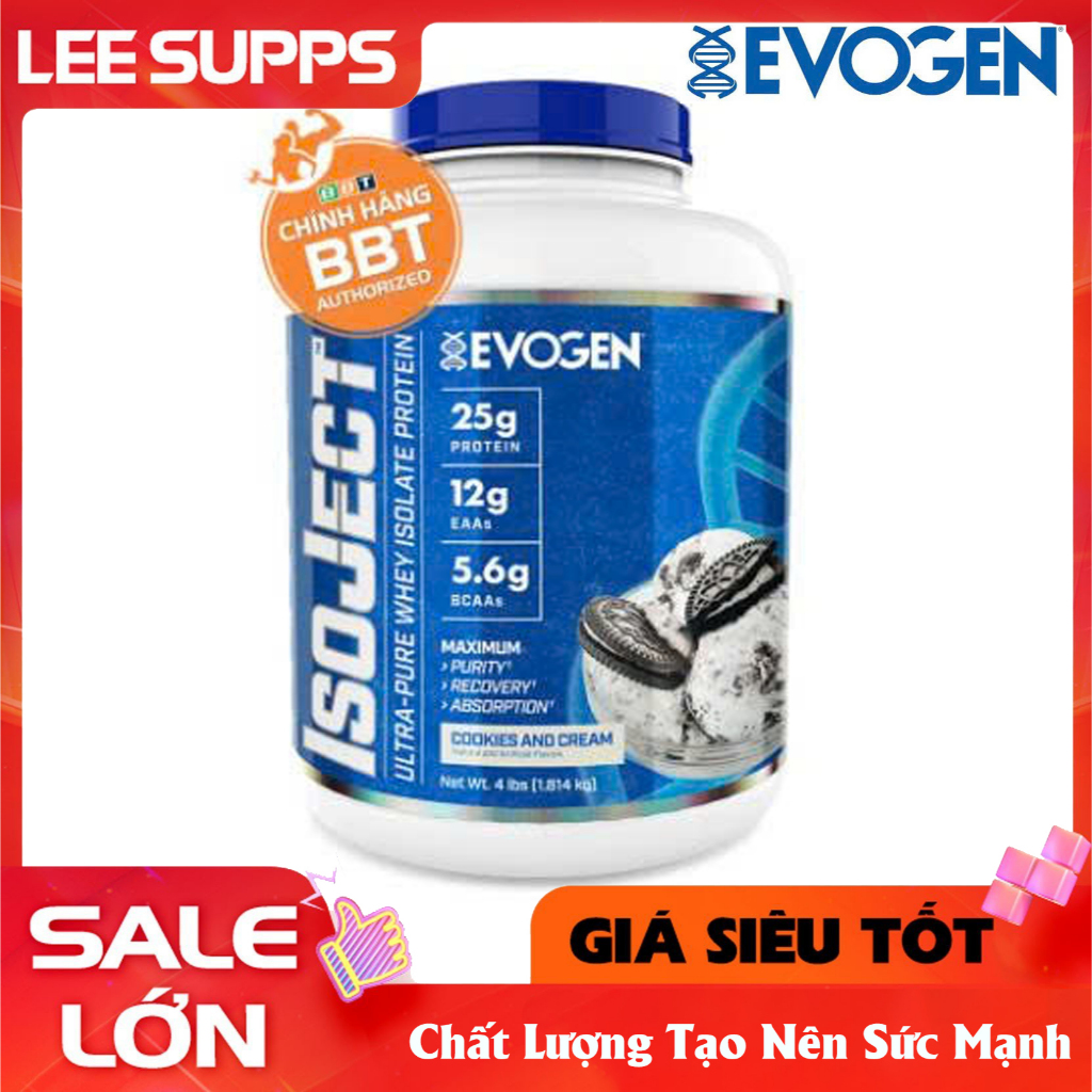 [Hàng công ty] Evogen ISOJECT (57 Lần Dùng) Whey Protein Isolate Tinh Khiết