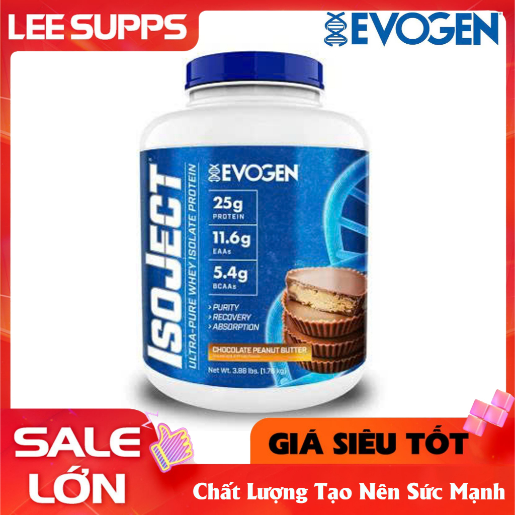 [Hàng công ty] Evogen ISOJECT (57 Lần Dùng) Whey Protein Isolate Tinh Khiết - Tăng Cơ và Phục Hồi Cơ