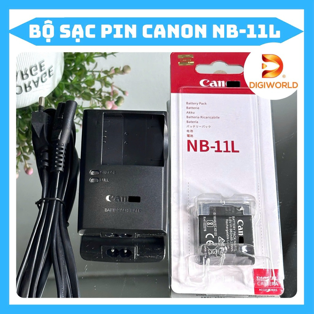 Bộ Sạc Pin Canon NB-11L/NB-11LH dùng cho IXY Digital 90F, 100F, 110F, 420F, 430F, 630, 640, 650, IXU
