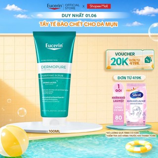 Tẩy tế bào da chết Eucerin® DermoPure Clinical Purifying Scrub 100ml