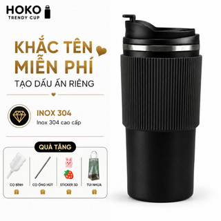 Ly giữ nhiệt Coffee 500ml inox 304 bình giữ nhiệt nóng lạnh ShopHoKo tiện lợi