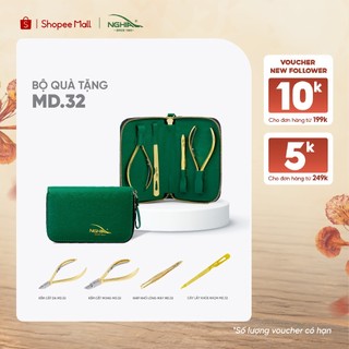 Bộ chăm sóc cá nhân 4 sản phẩm mạ vàng cao cấp kềm nghĩa md.32