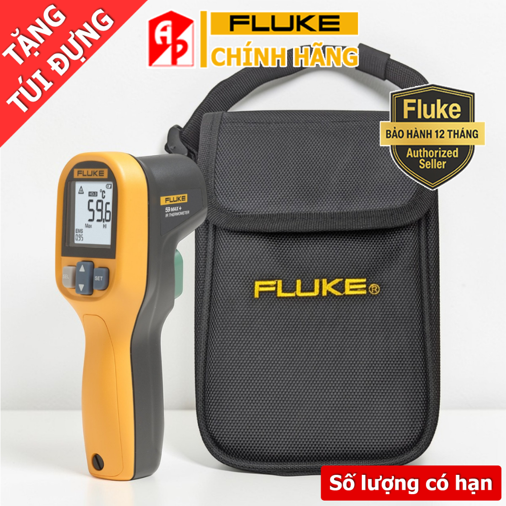TẶNG TÚI - Máy đo nhiệt độ hồng ngoại -30 ~ 500°C FLUKE 59MAX+ dùng trong công nghiệp