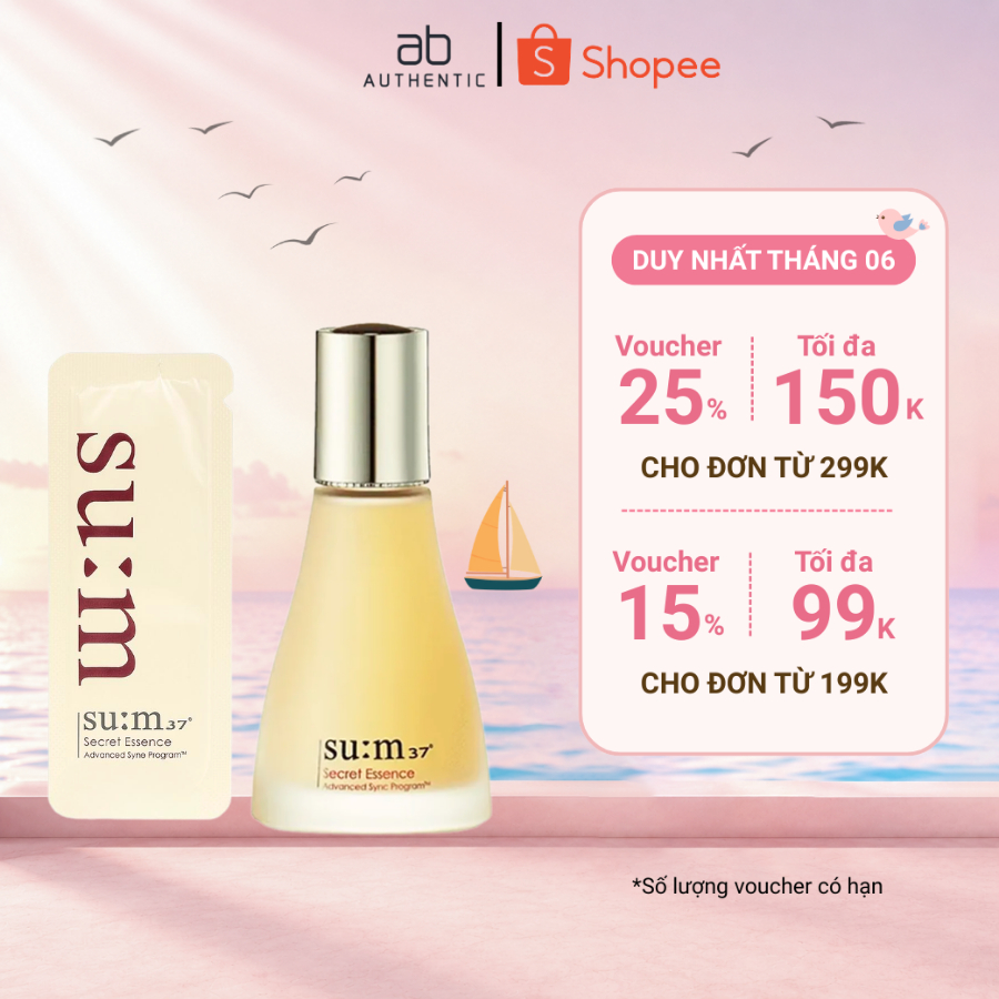 Combo 10 Gói sample nước thần Sum 37 thanh lọc và nuôi dưỡng da Secret Essence EX - AB Authentic