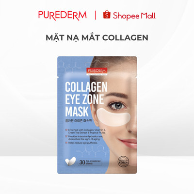 Mặt Nạ Mắt Collagen Purederm Giúp Dưỡng Ẩm Sâu, Giảm Khô & Nếp Nhăn Cho Vùng Mắt Khô
