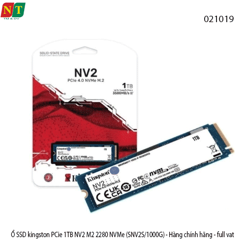 Ổ SSD Kingston NV2 1TB M.2 2280 PCIe 4.0 NVMe – SNV2S/1000G – full VAT