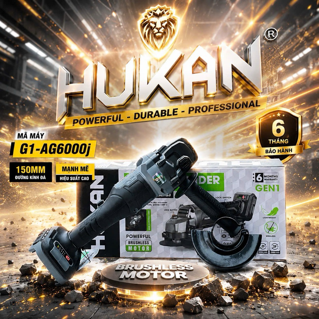 HUKAN CHÍNH HÃNG : Mài Hukan G1-AG6000J Chân Phổ Thông