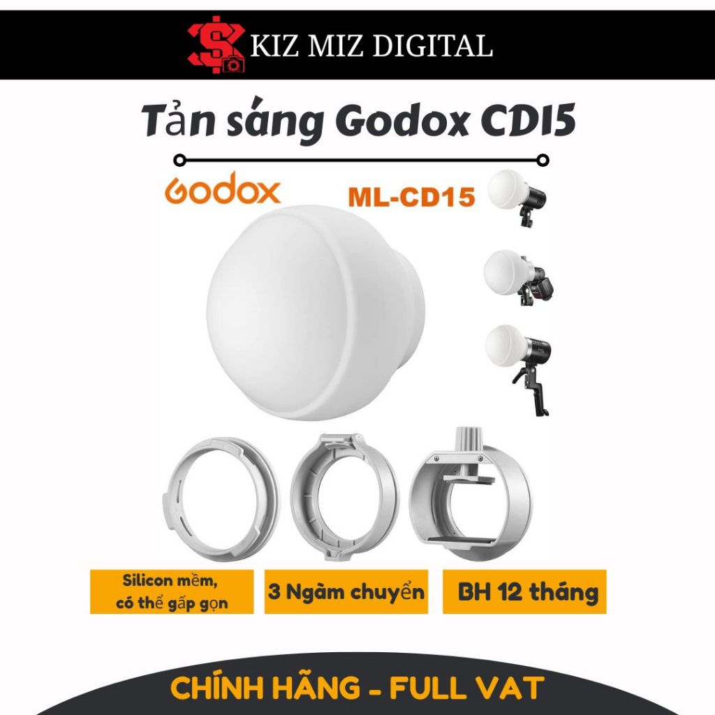 Tản sáng Godox CD15 hàng chính hãng full VAT