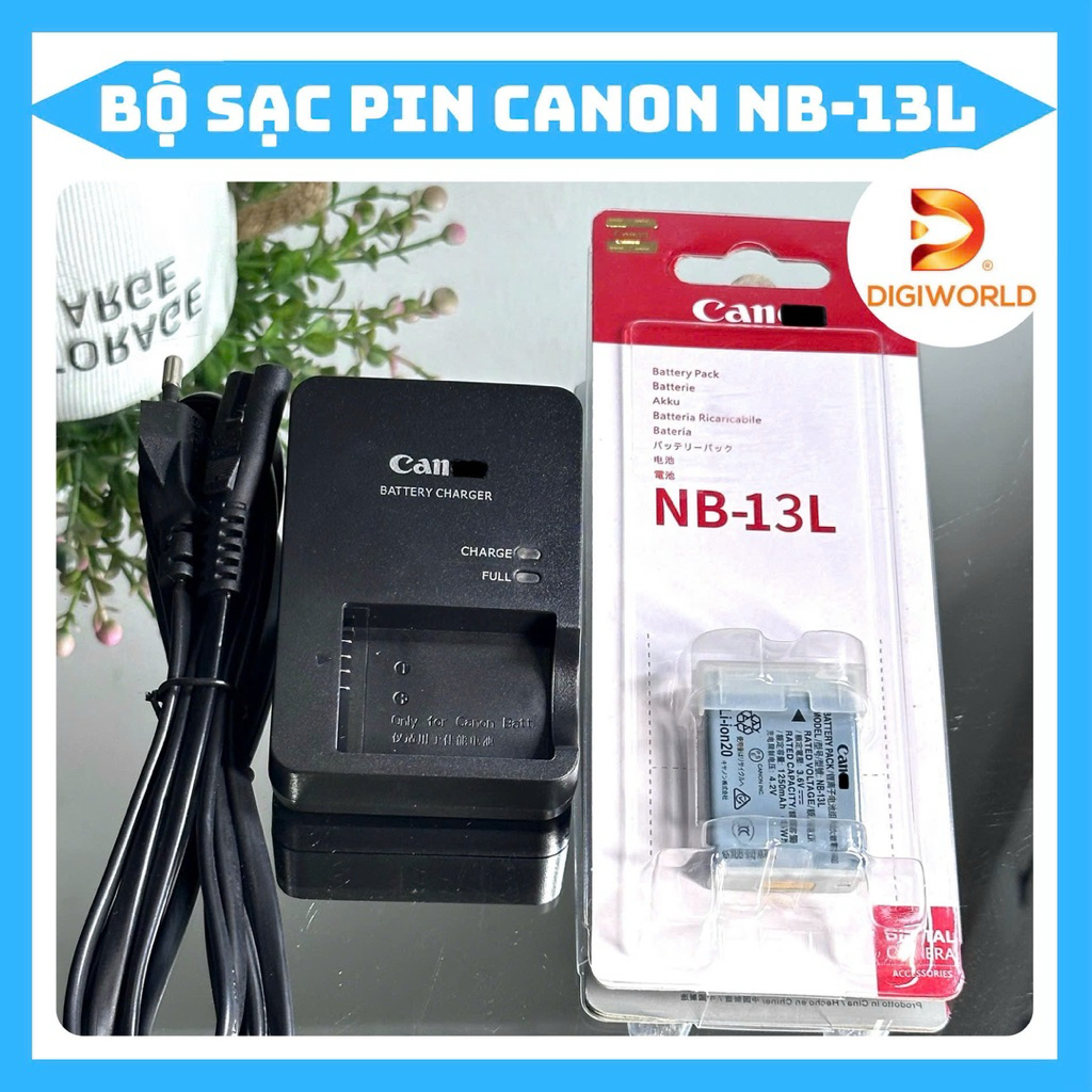 Bộ Sạc Pin Canon NB-13L dùng cho PowerShot G1 X Mark III, G5 X, G5 X Mark II, G7 X, G7 X Mark II, G7