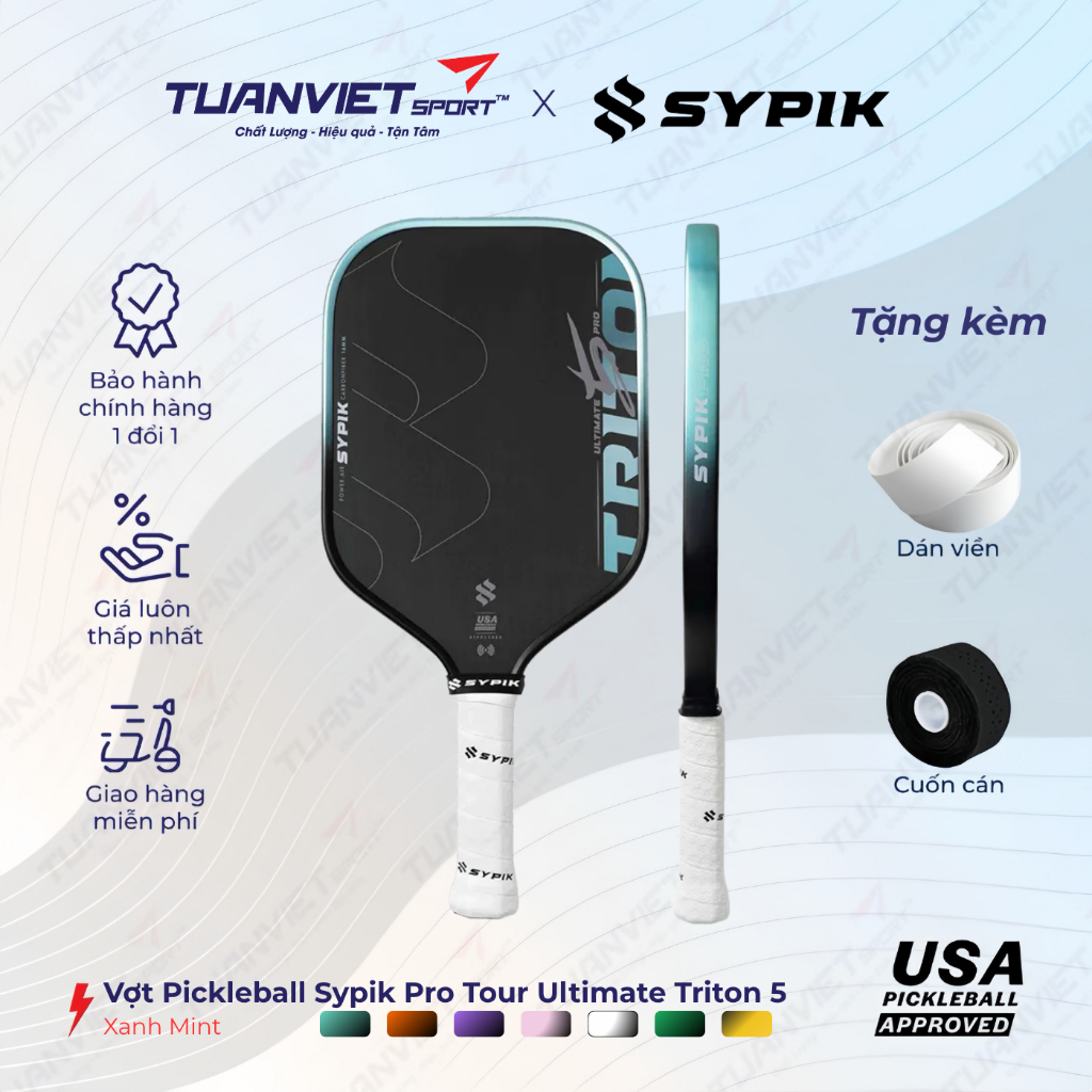 Vợt Pickleball Sypik Pro Tour Ultimate Triton 5 Chính Hãng