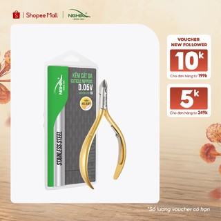 Kềm cắt da 3 mang tròn thép không gỉ mạ vàng kềm nghĩa d.05v