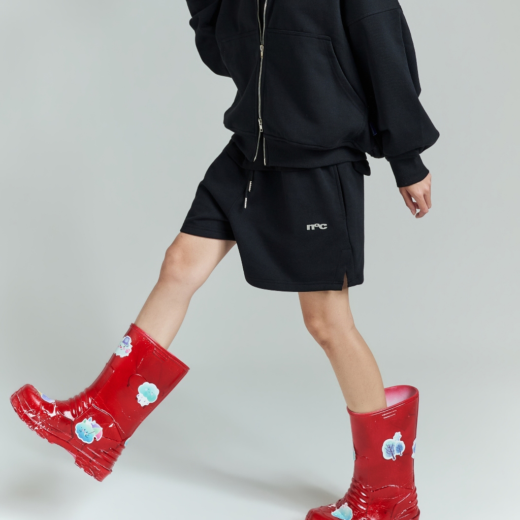 Quần Short Form Ngắn Trên Gối NOCTURNAL Metal Logo Sweat Shorts Nỉ Chân Cua 450gsm Unisex Nam Nữ Local Brand | BigBuy360 - bigbuy360.vn