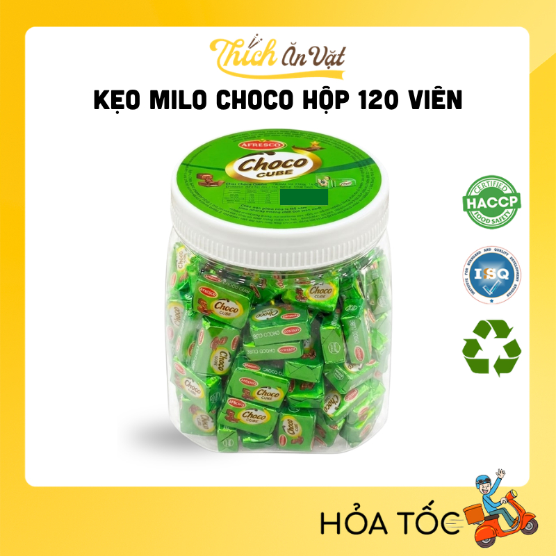 Kẹo Choco Cube Đài Loan - Kẹo Milo Choco Hộp 120 Viên - Thích Ăn Vặt