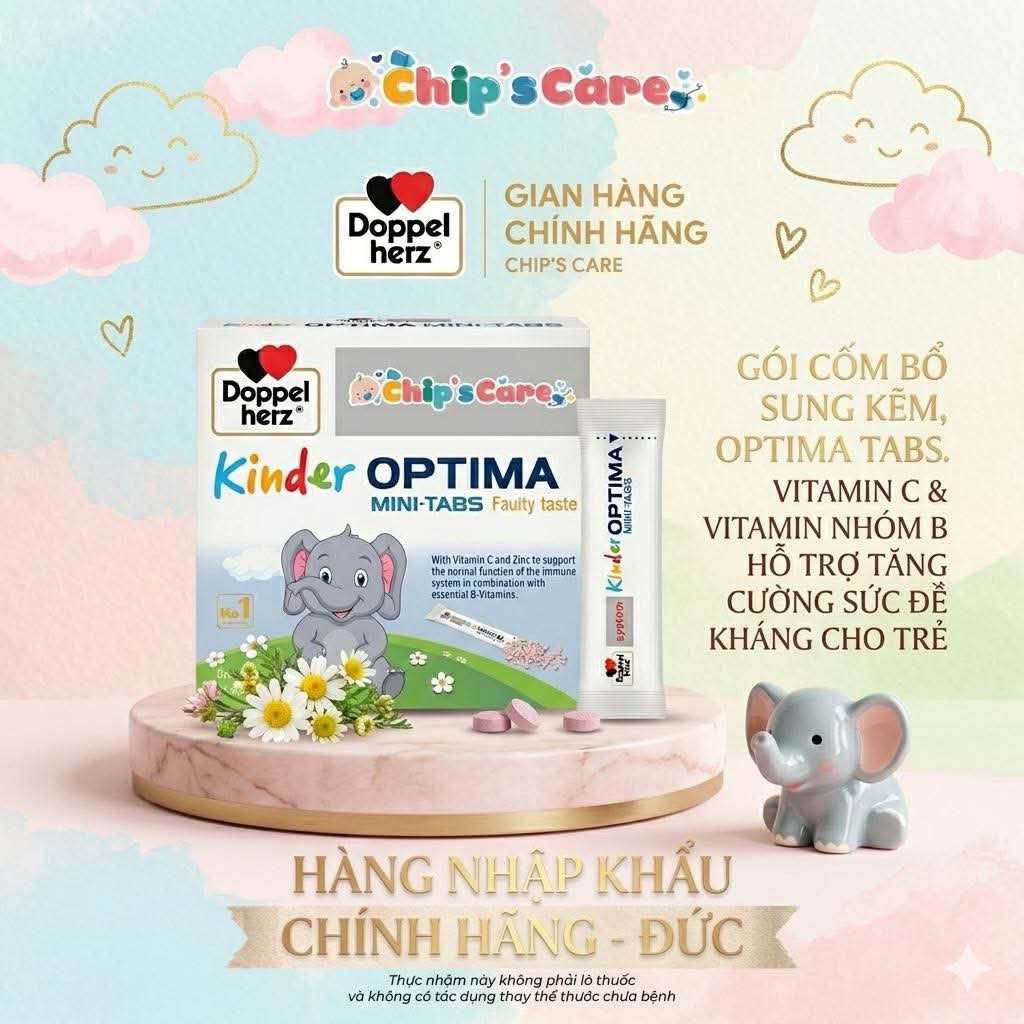 TPBVSK Kinder Optima Mini-Tabs - vitamin ăn ngon cho bé từ 4 tuổi
