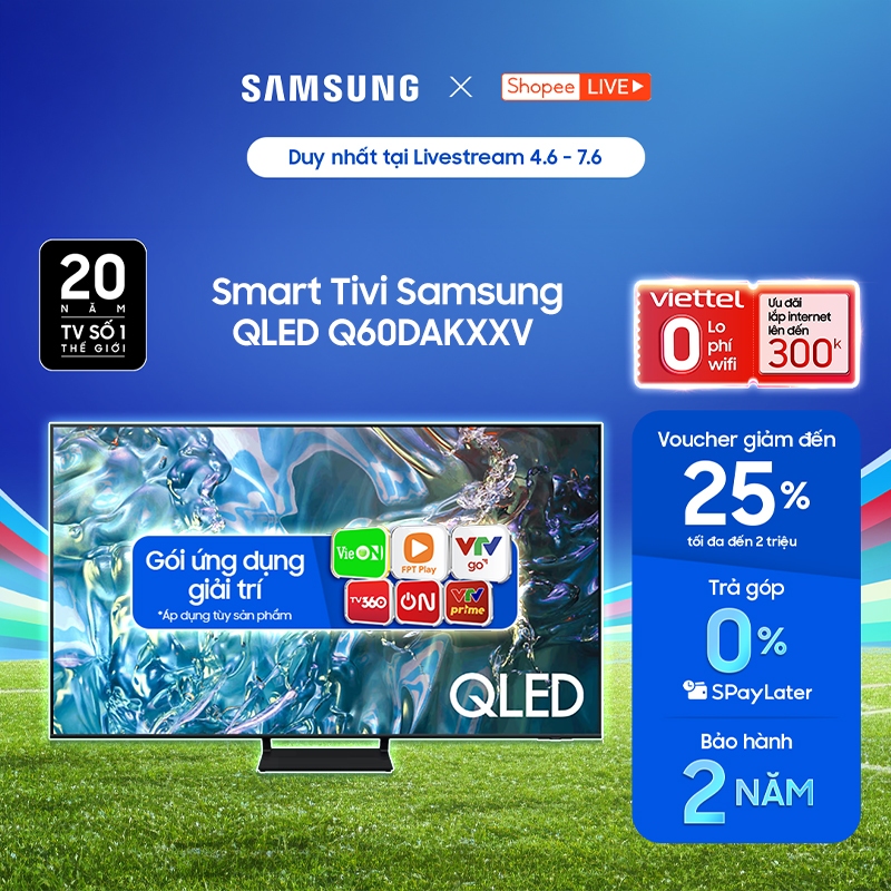 [Livestream] Smart Tivi Samsung QLED - 65inch -  Q60DAKXXV