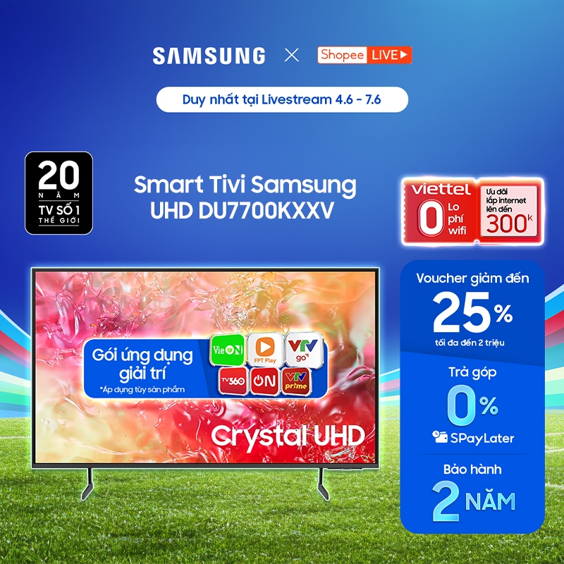 [Livestream] Smart Tivi Samsung UHD DU7700KXXV