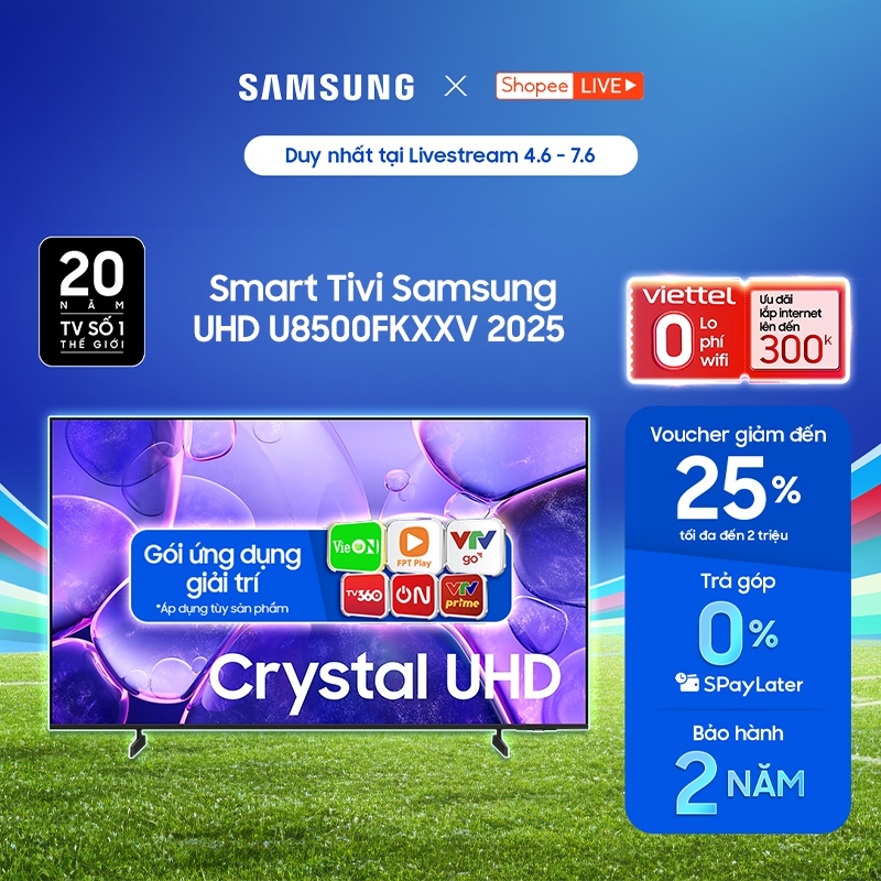 [Livestream] - Smart Tivi Samsung 4K - U8500FKXXV Crystal UHD
