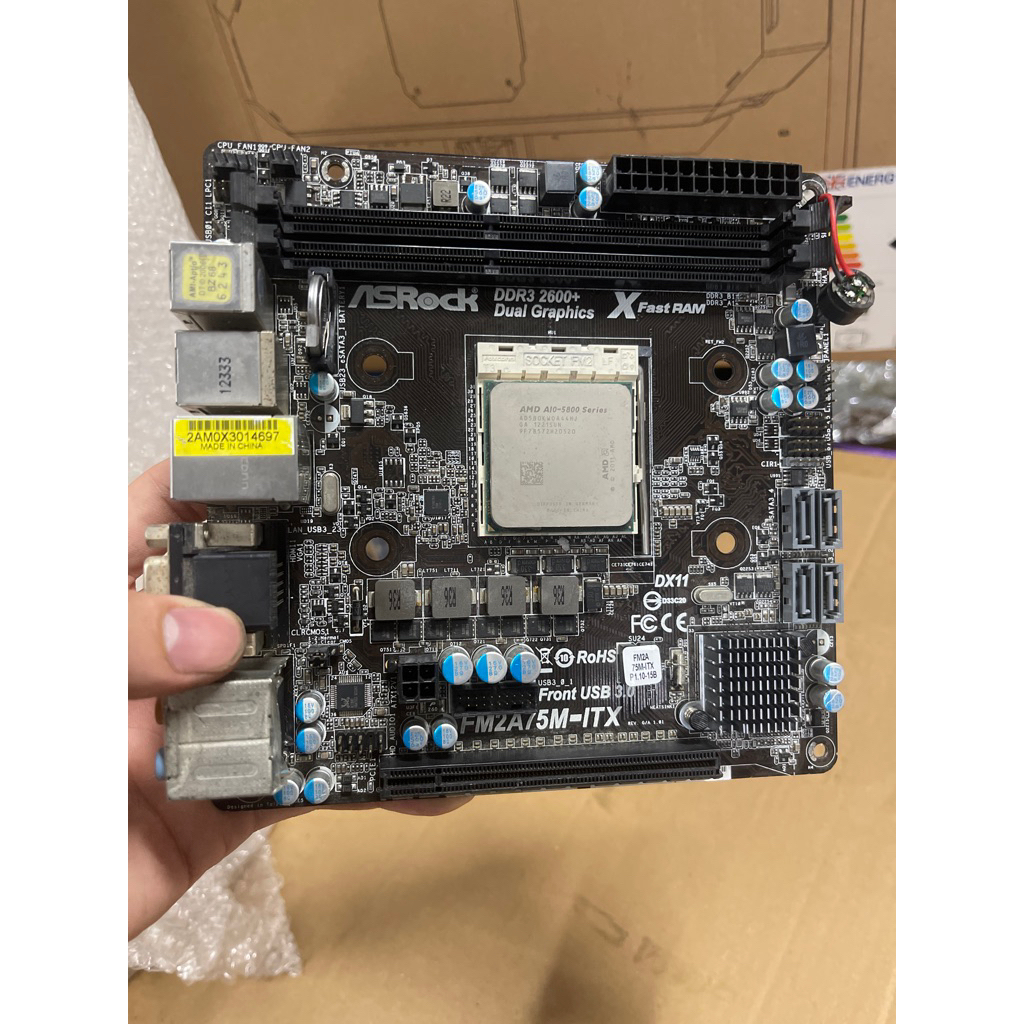 Bo mạch chủ Asrock FM2 itx kèm cpu A10 5800 ( ko fe)