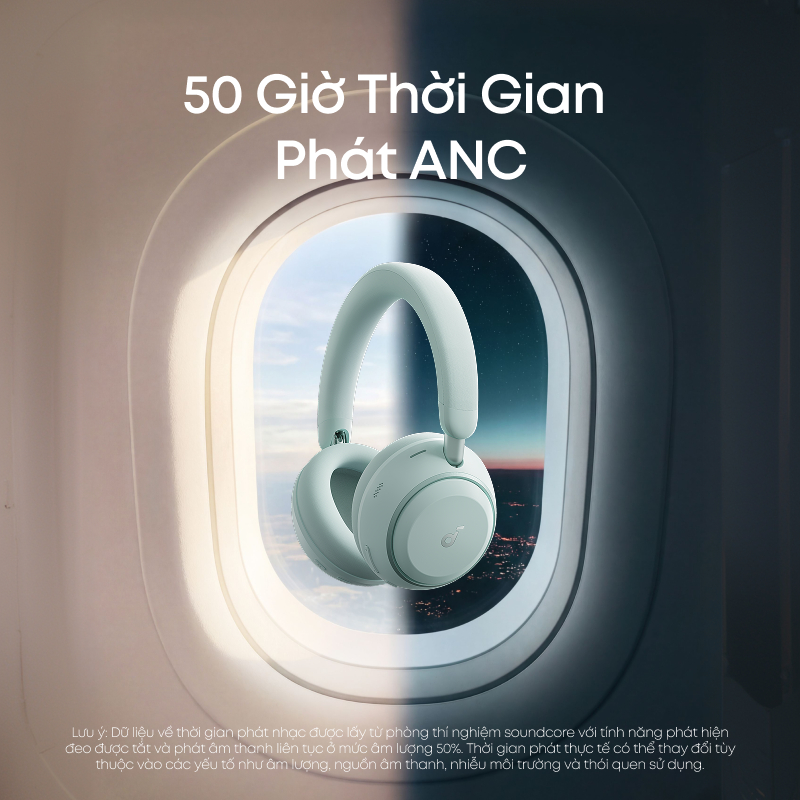 Tai nghe Bluetooth Anker soundcore Space 2 chống ồn vượt trội, đeo êm thoải mái, có chế độ thư giãn, pin tới 70H | BigBuy360 - bigbuy360.vn