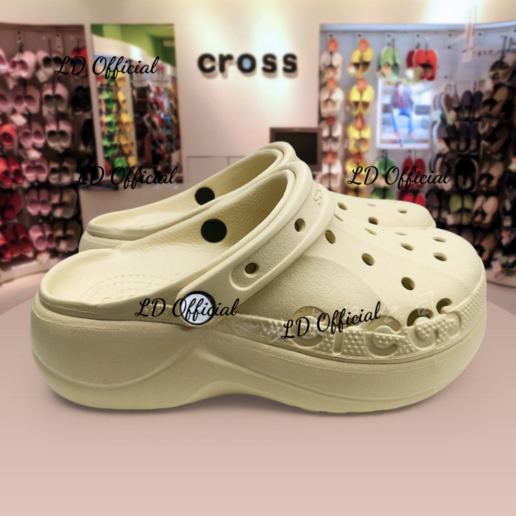 Giày nữ đế cao 5cm, Giày sục nữ Cross Classic Platform Clog