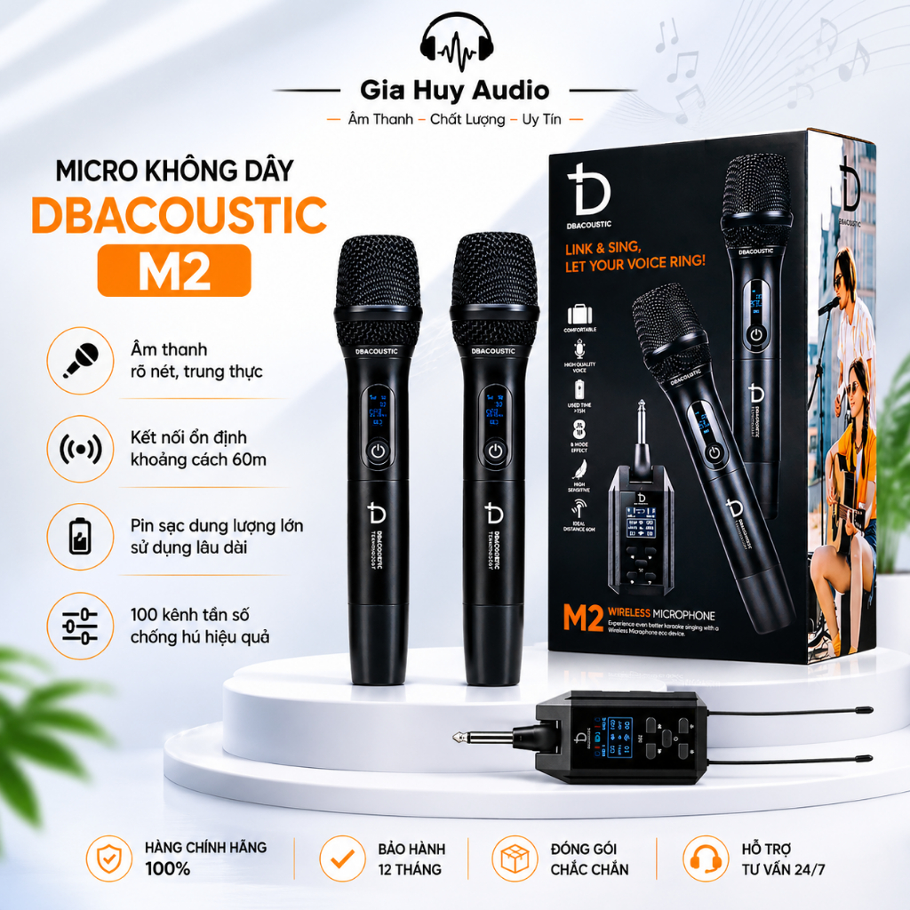 MICRO KHÔNG DÂY DBACOUSTIC M2