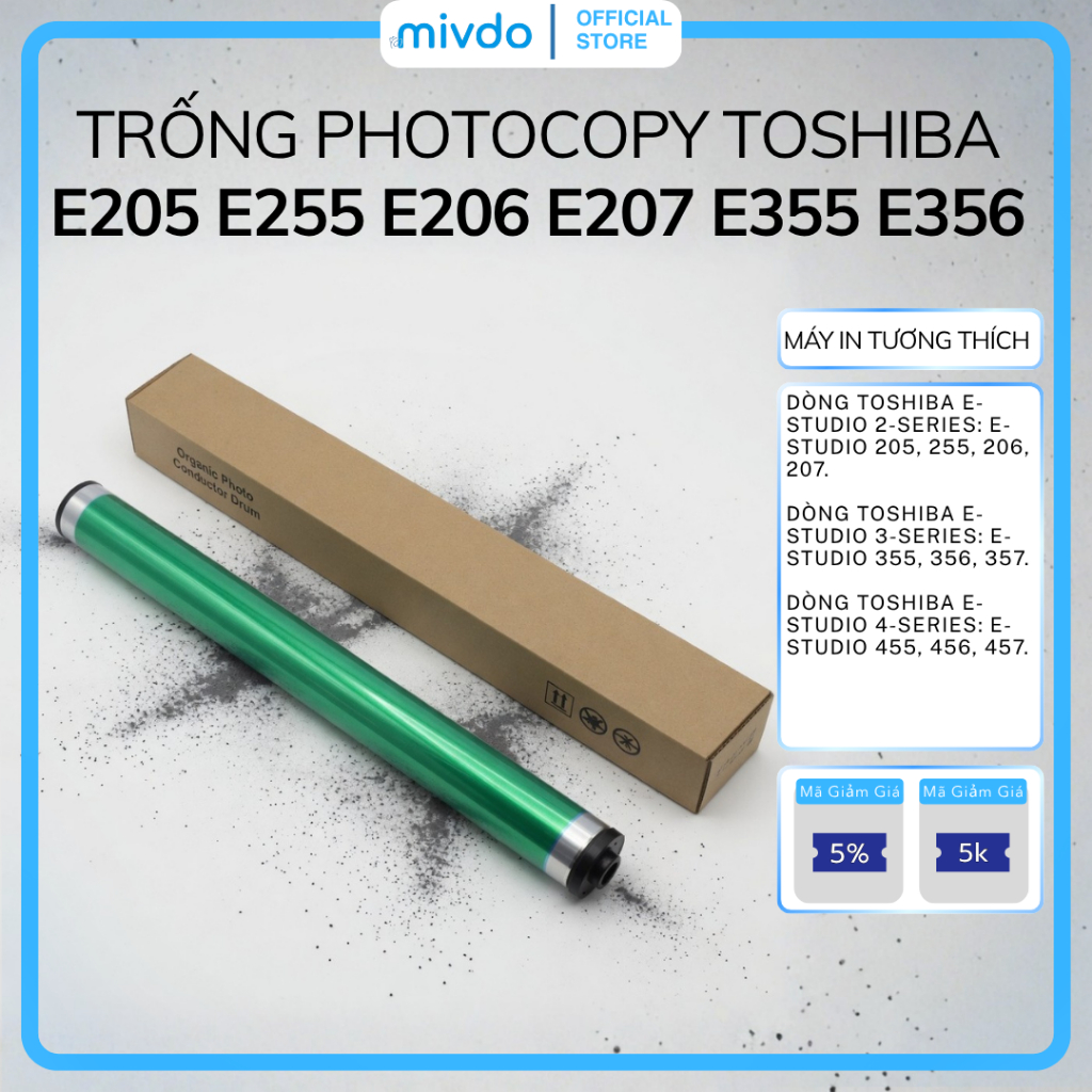 Trống Toshiba E205 E255 E355 E455 In Đậm Nét Bền Đẹp Chống Mòn Hiệu Quả Giá Tốt Dễ Lắp Đặt