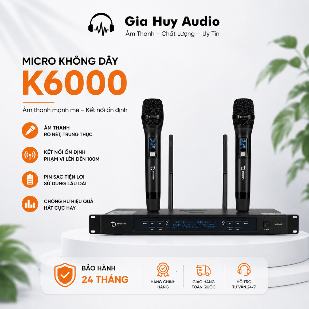 MICRO KHÔNG DÂY DBACOUSTIC K6000