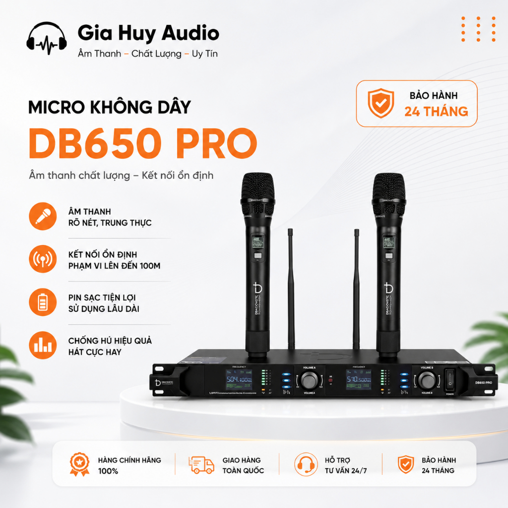 MICRO KHÔNG DÂY DBACOUSTIC DB650PRO