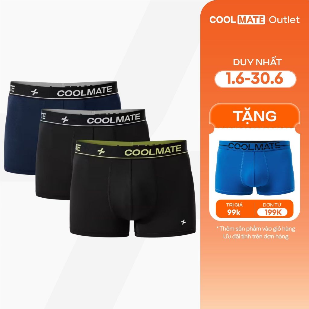 [Coolmáte Ngày Hè] Combo 3 Quần Lót Nam Coolmate Trunk AirMax Mesh