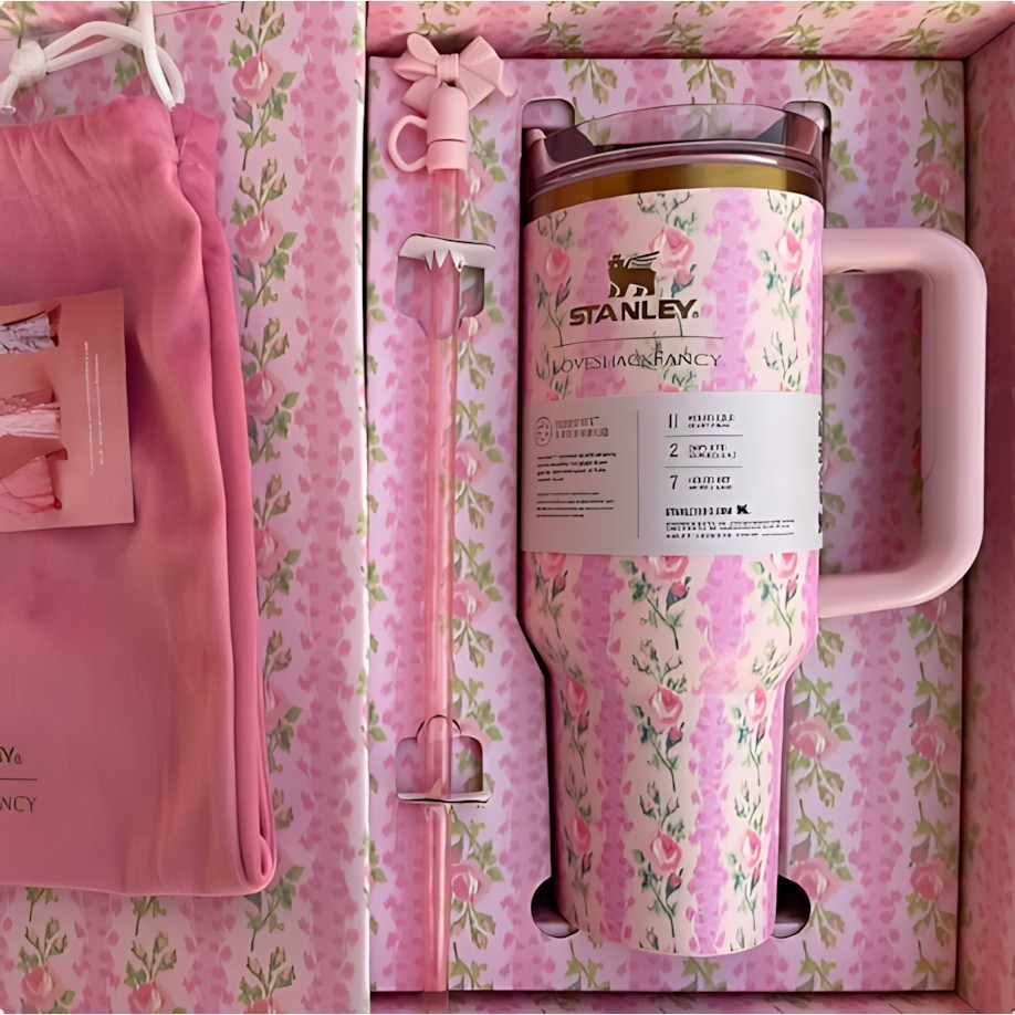 [ Chính Hãng ]Stanley 1913 x LoveShackFancy Holiday Quencher® H2.0 FlowState™ Tumbler | 40 OZ, 20 OZ | BigBuy360 - bigbuy360.vn