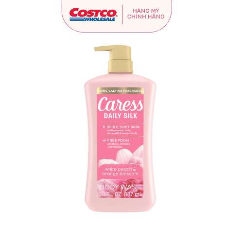 [HÀNG NHẬP MỸ] Sữa Tắm Caress Daily Silk Hydrating Body Wash - Peach & Blossom - 887 Ml