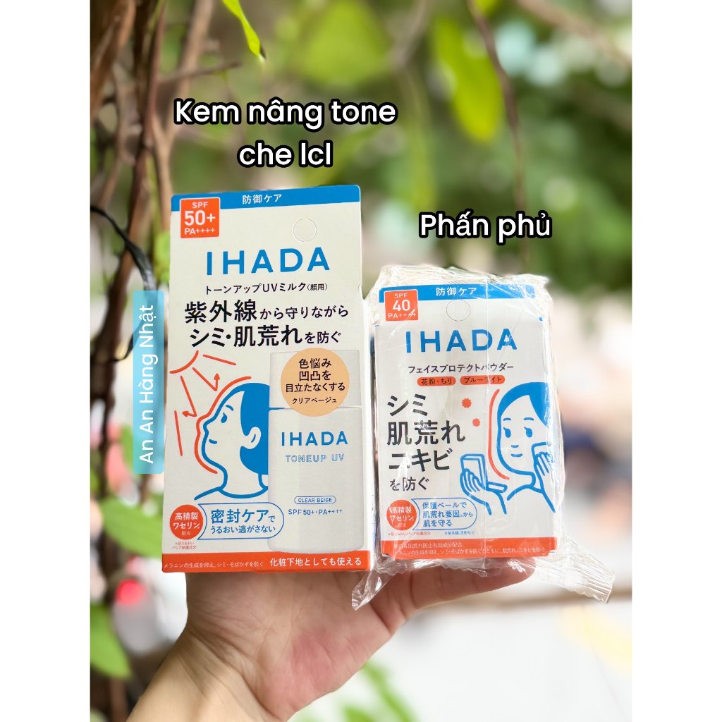 Phấn phủ Ihada bảo vệ da mặt, chống bụi mịn PM2.5 Ihada Medicinal / SPF40 / PA++++