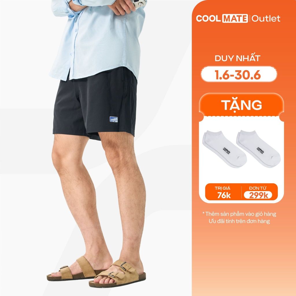 [Tặng tất lười đơn 299k]  Quần Shorts Nam Travel Shorts 7inch Thoải mái, thấm hút Coolmate