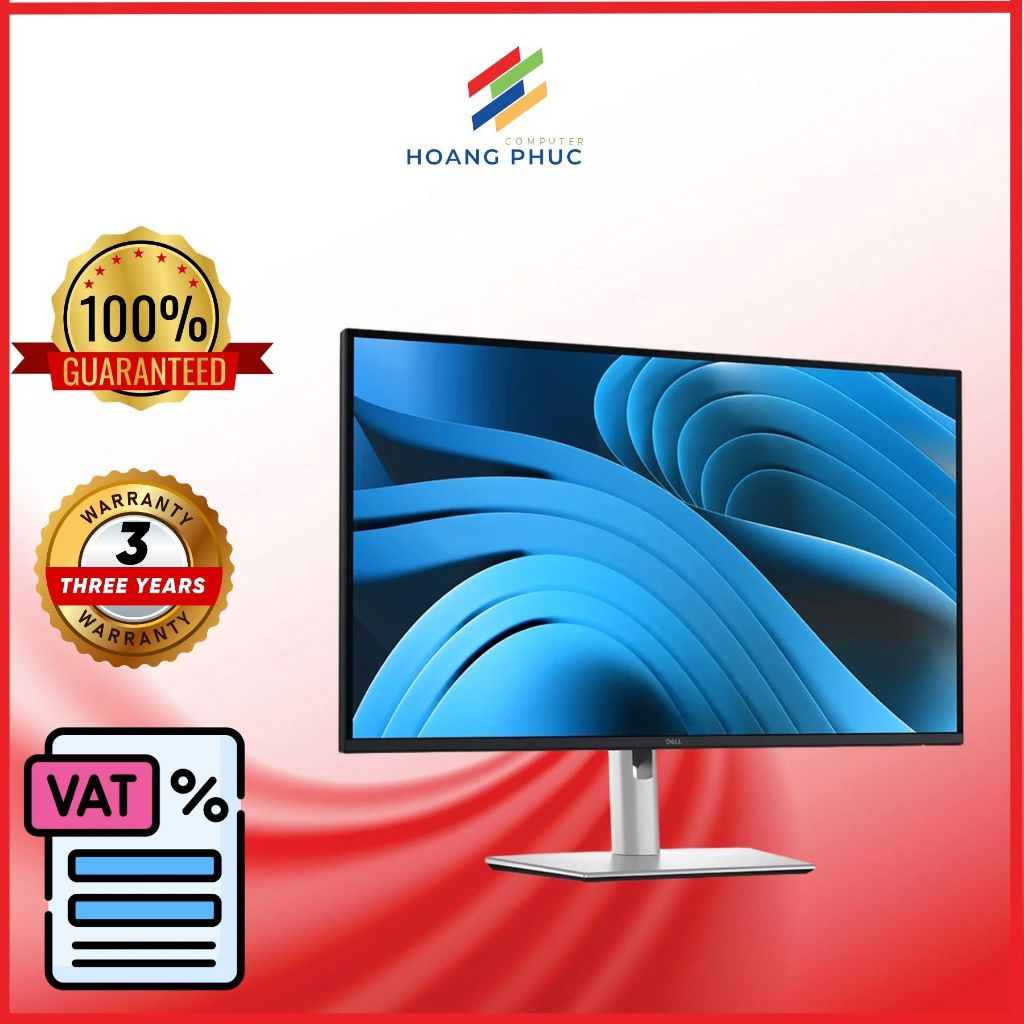 Màn hình Dell P2725D (27 inch - IPS - QHD - 100Hz- 5ms) - Hàng chính hãng bảo hành 3 năm