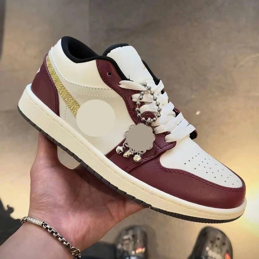 Giày Jd rồng đỏ- Sneaker SS2026 Da lộn đế cao su (Full Box)