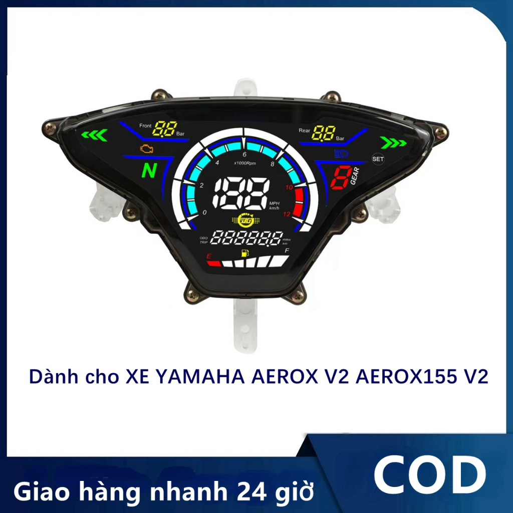 Đồng hồ tốc độ kỹ thuật số và đồng hồ đo quãng đường cho xe YAMAHA AEROX V2 AEROX155 V2.