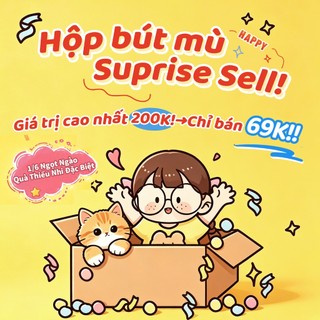Túi mù văn phòng phẩm+sổ tay+ Washi tape Túi quà bí mật dễ thương Tặng Bạn Bè Học Sịnh