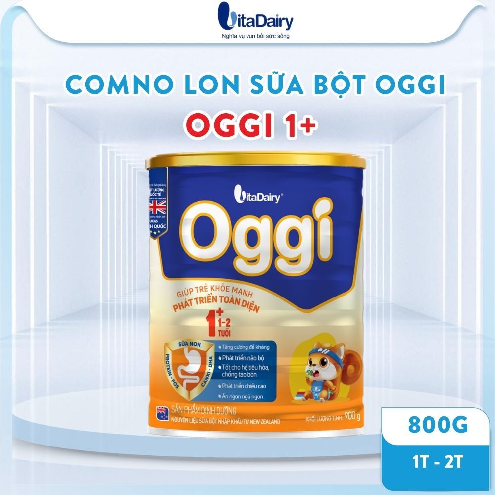 COMBO Sữa bột Oggi 1+ cho bé 1T - 2T (900g)