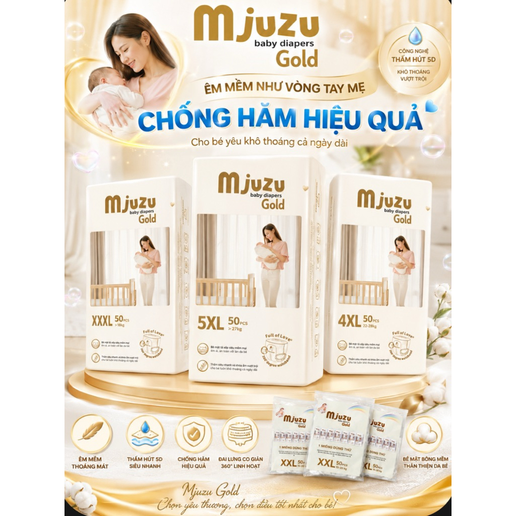 (Mua Combo 4Bịch) Tã Quần Mijuku Gold Tã Dán mijuku 200 miếng Size S/M/L/Xl/xxl/xxxl/4xl/5xl