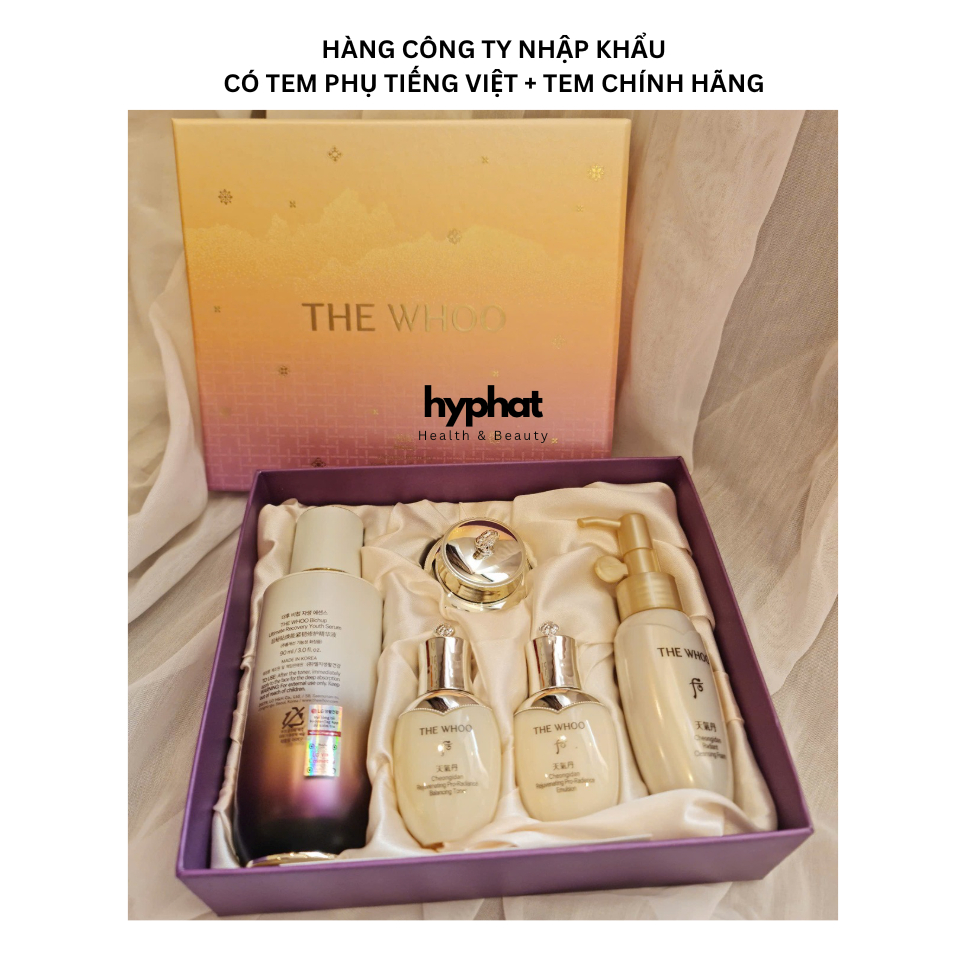 [Hàng công ty] SET TINH CHẤT THE WHOO BICHUP 90ML TẶNG BỘ DƯỠNG CHEONGIDAN