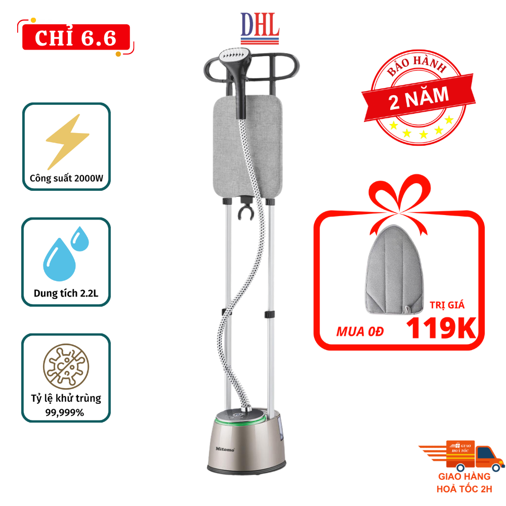 BÀN LÀ HƠI NƯỚC CAO CẤP MITOMO GC-899 NEO – HƠI PHUN MẠNH 2000W, LÀ PHẲNG TỨC THÌ, ĐẲNG CẤP SANG TRỌ