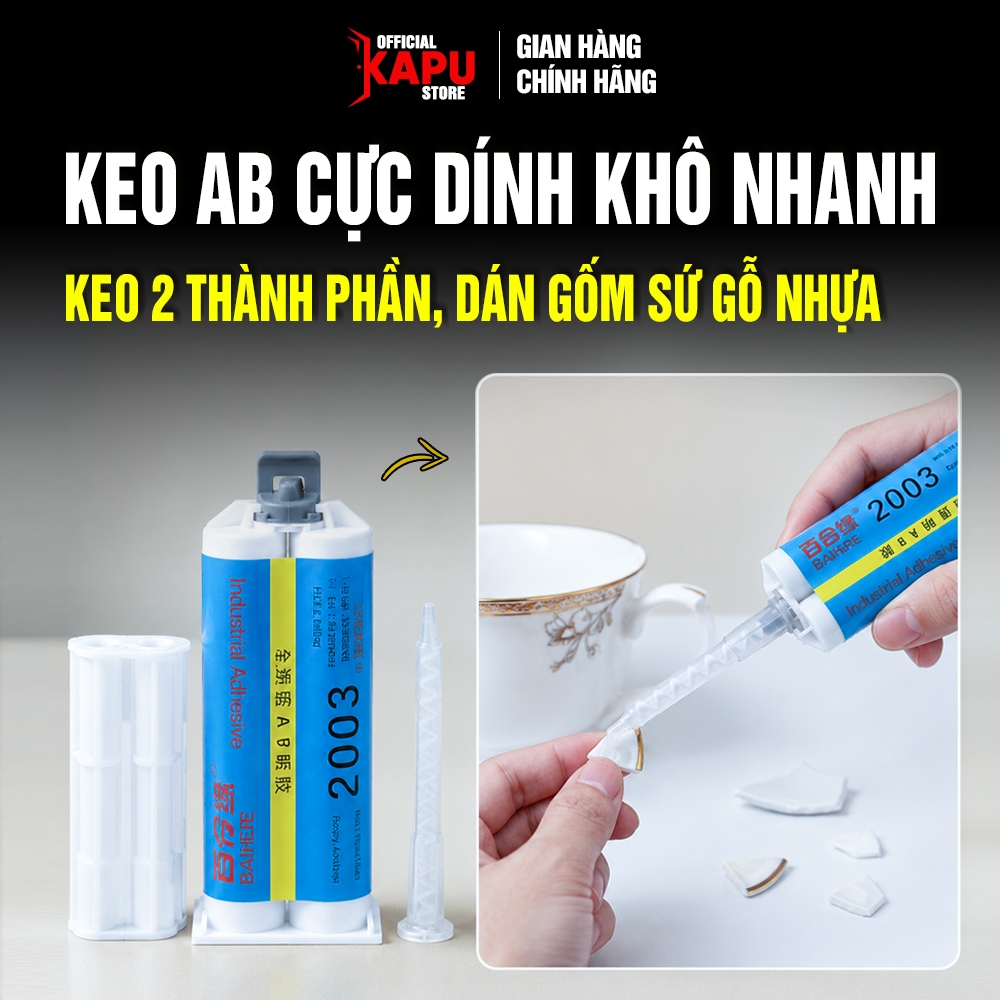 Keo AB dán sắt, kim loại, keo cực dính, keo 2 thành phần, dán sắt dán thép cực dính khô nhanh