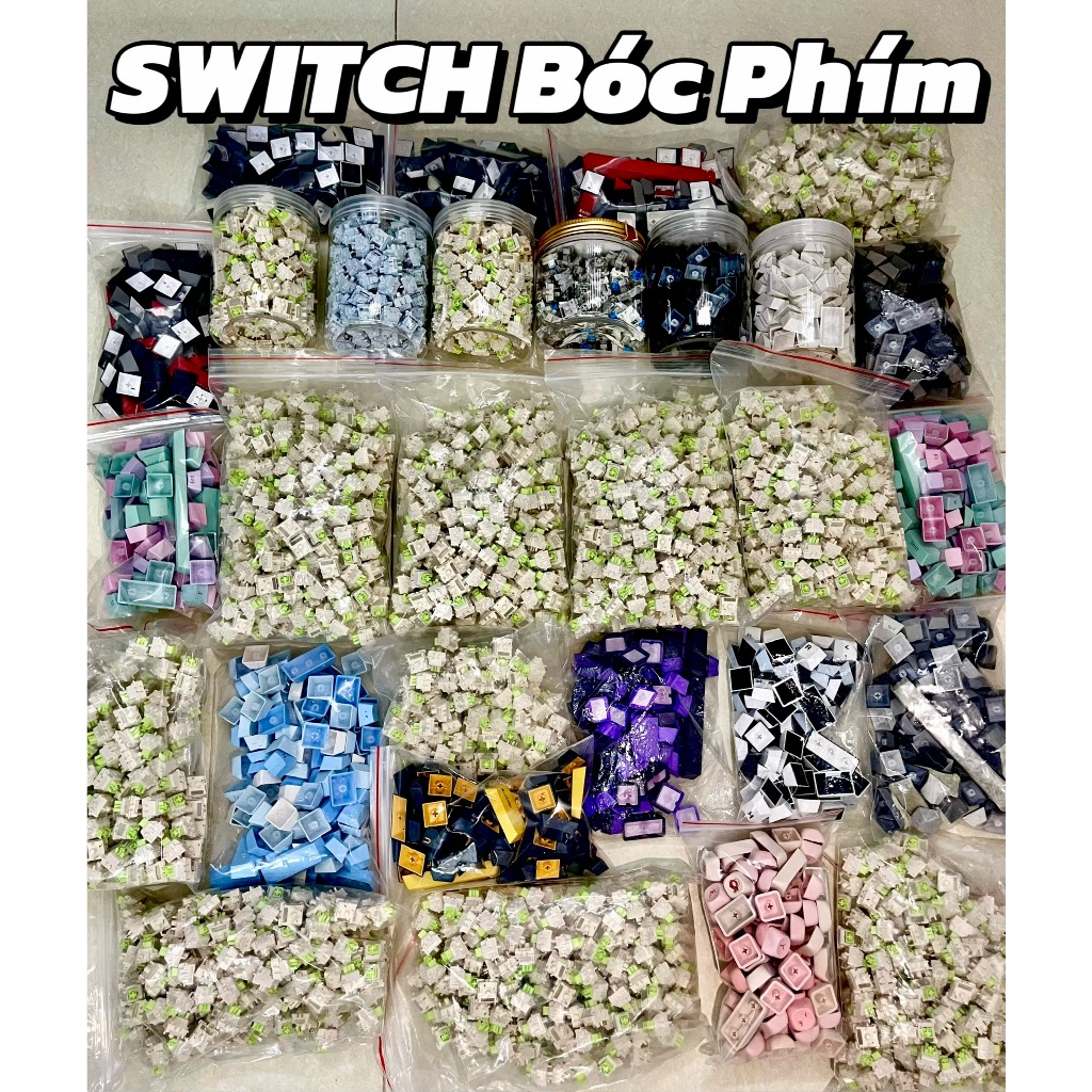 SWITCH bàn phím cơ bóc phím new chưa gõ/ HOTSWAP