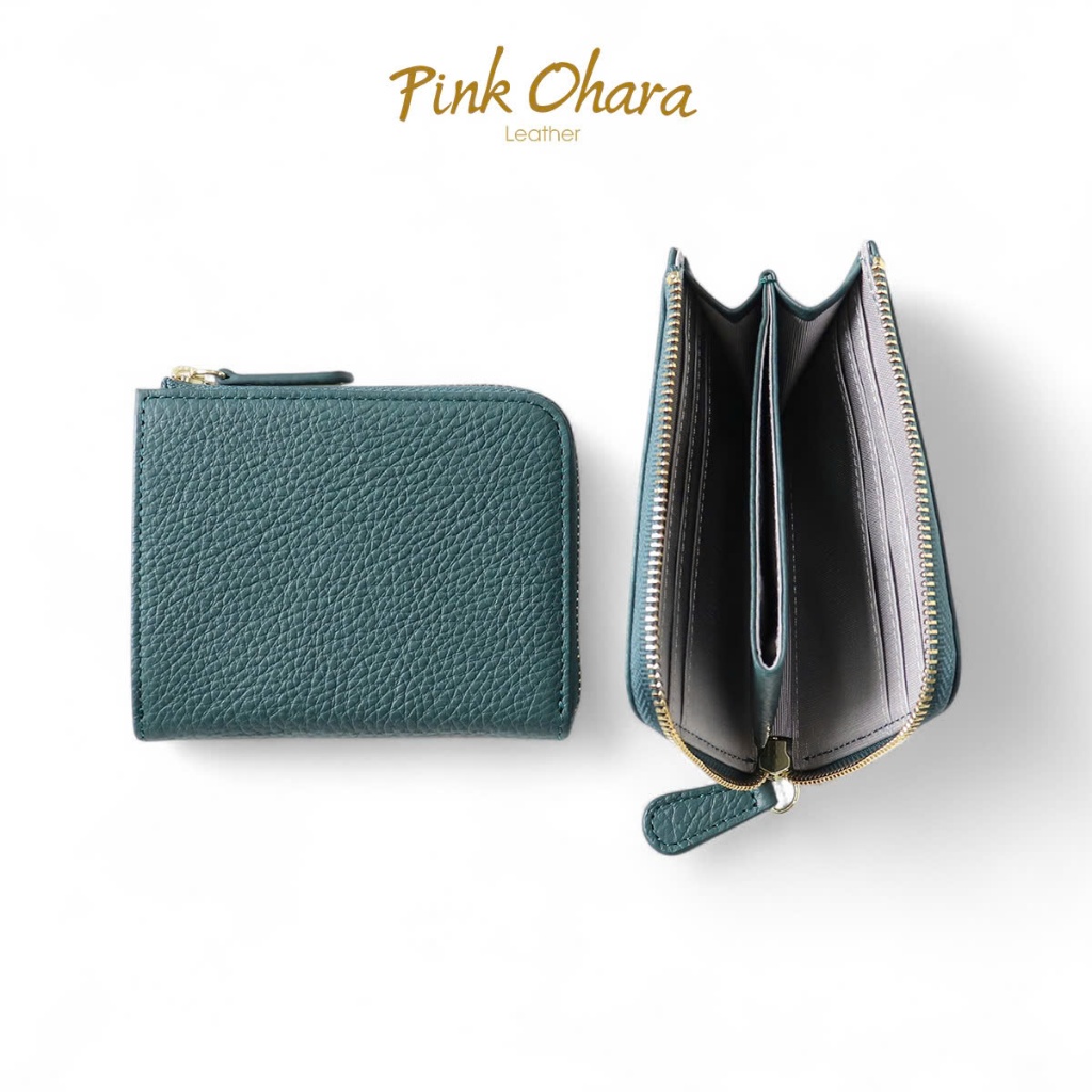 Ví Mini Đựng Tiền Thẻ PINK OHARA Sora Khóa Kéo L