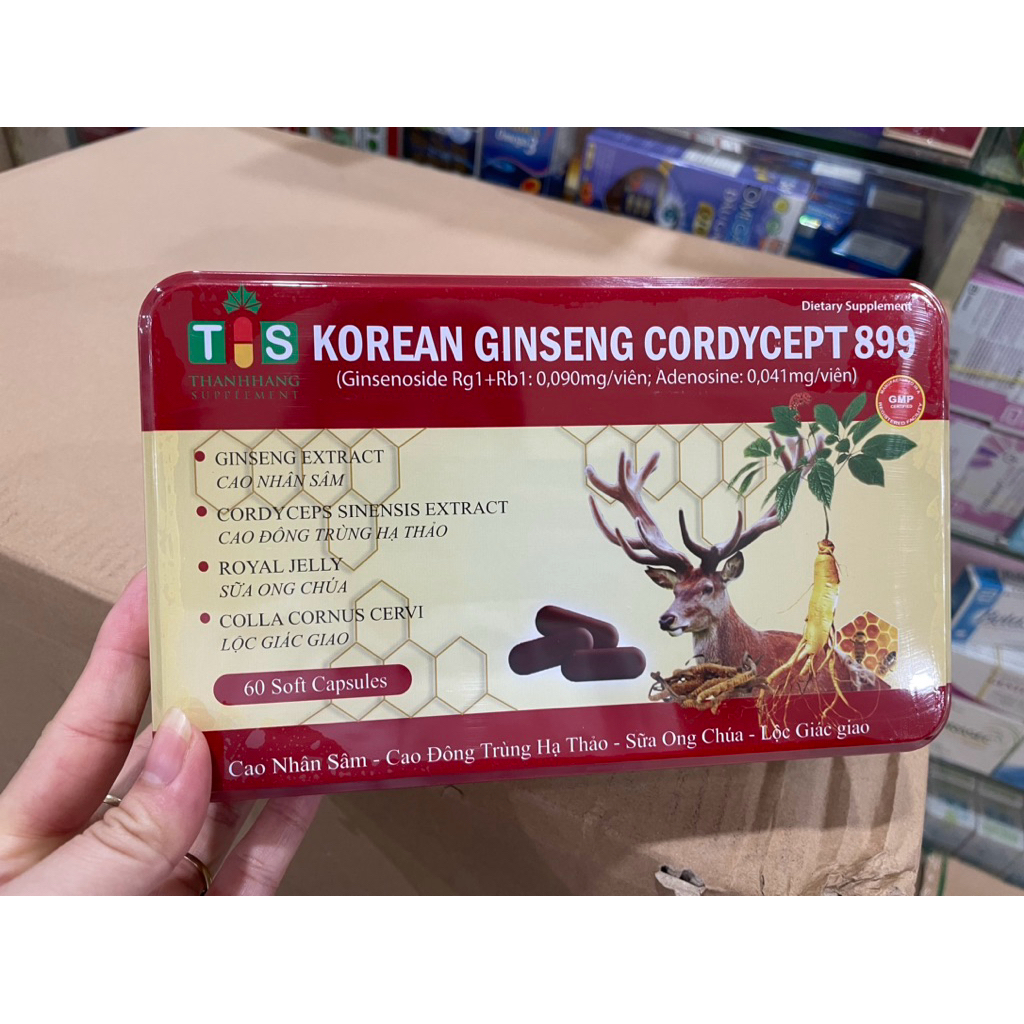 Korean red ginseng gold Giúp bồi bổ cơ thể, ăn ngủ ngon, cho người suy nhược cơ thể Korean Ginseng C