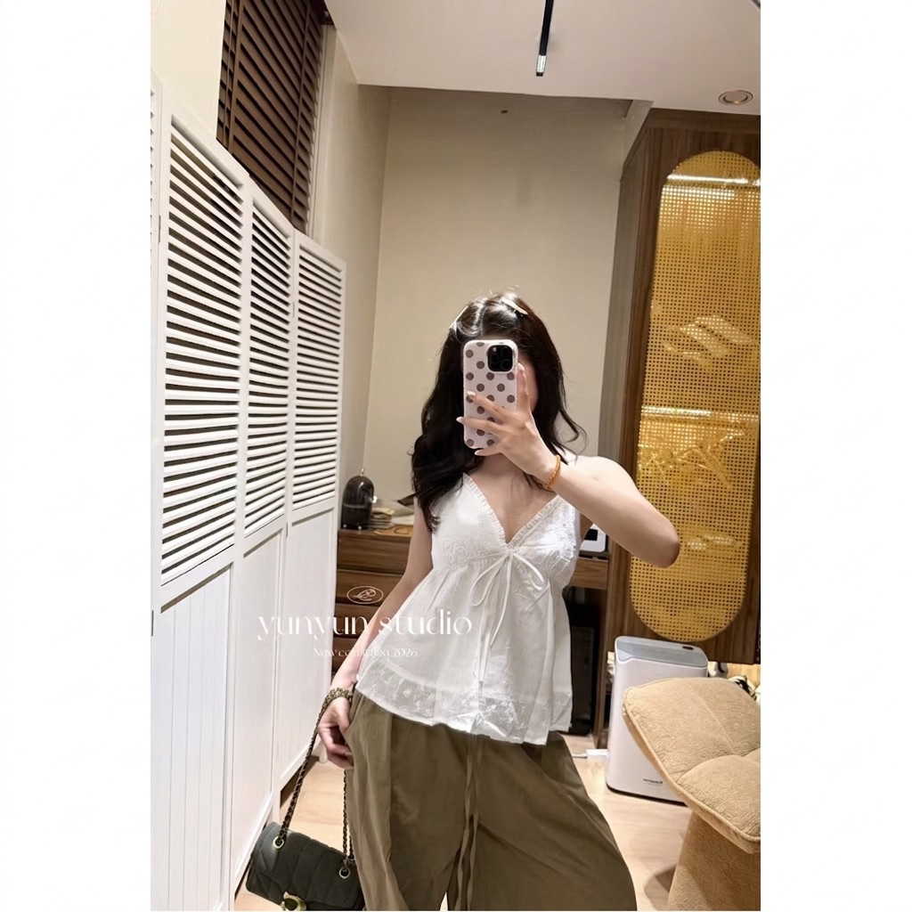 [HÀNG SẴN] Áo Hai Dây Thô Boi Bèo Ngực Sexy “Diana Top” | BigBuy360 - bigbuy360.vn