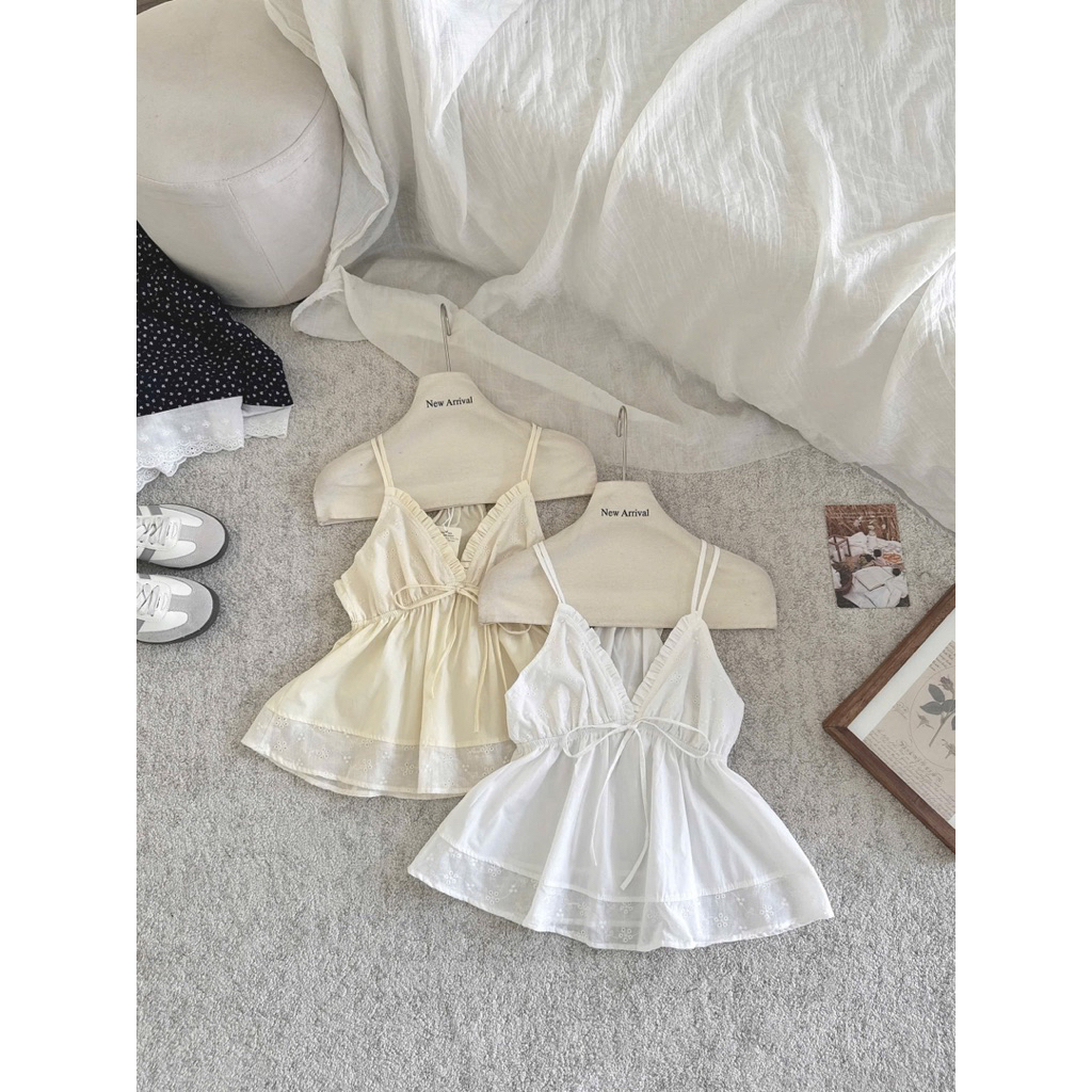 [HÀNG SẴN] Áo Hai Dây Thô Boi Bèo Ngực Sexy “Diana Top” | BigBuy360 - bigbuy360.vn
