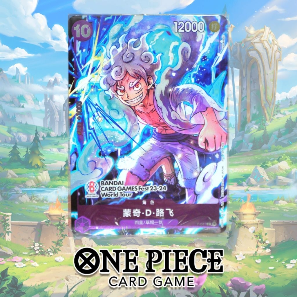 🃏[ Nguyên Seal ] Thẻ bài One Piece chính hãng Luffy Gear 5 P-041 Promo 🌟 + Tặng kèm sleeves và toplo